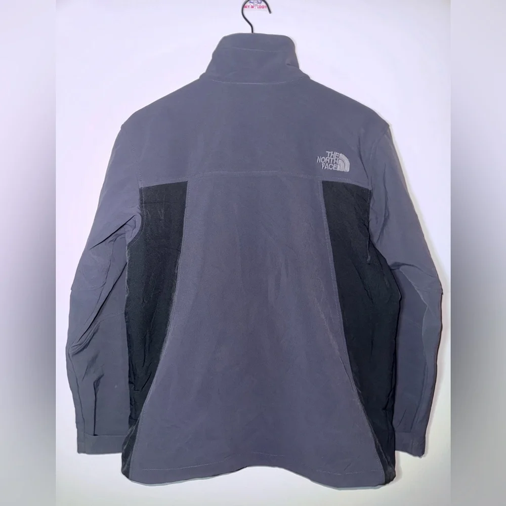 The North Face Summit Series Zip Up Collar Jacket Grey/Black Nylon Size Medium